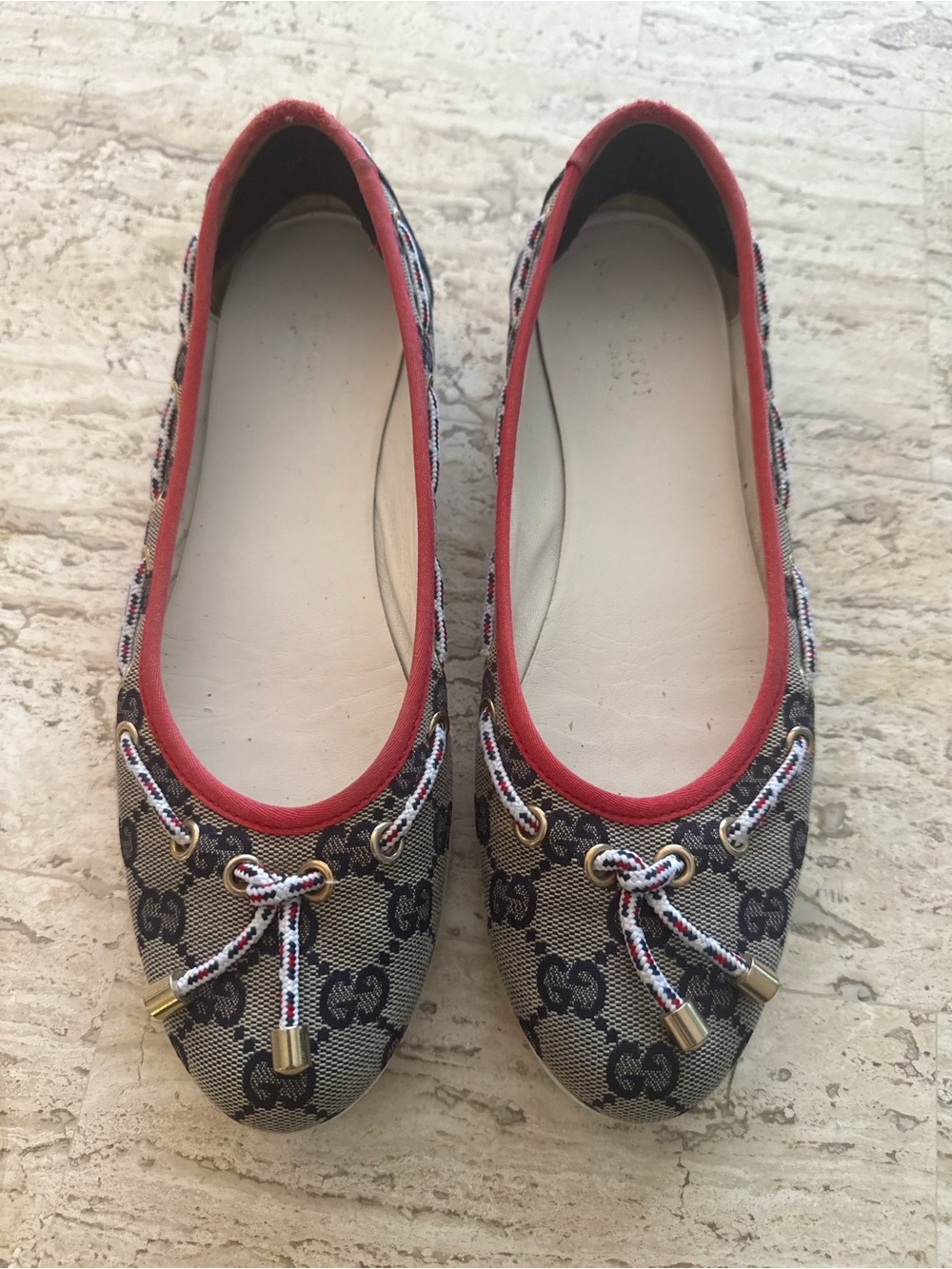 Gucci GG canvas ballet flats